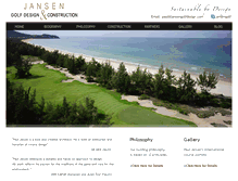 Tablet Screenshot of jansengolfdesign.com